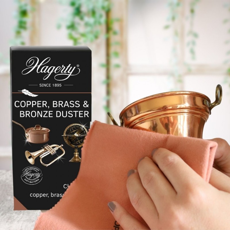 Copper, Brass & Bronze Duster : cleaning cloth for copper, brass and bronze items Copper, Brass & Bronze Duster : cleaning cloth for copper, brass and bronze items