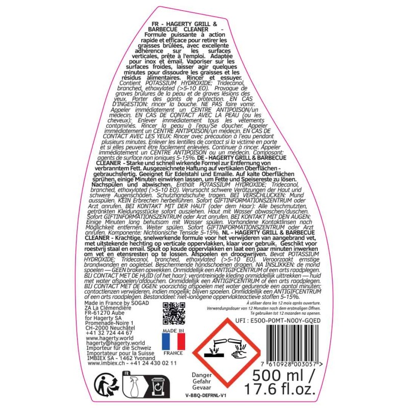 Grill & Barbecue Cleaner: Detergente per barbecue e grill