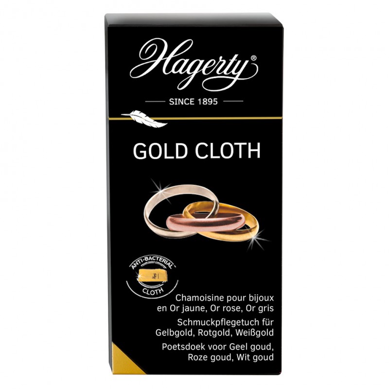 Hagerty Gold Cloth: cleaning cloth for gold jewellery