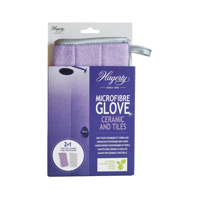 Microfibre glove for ceramics and tiles