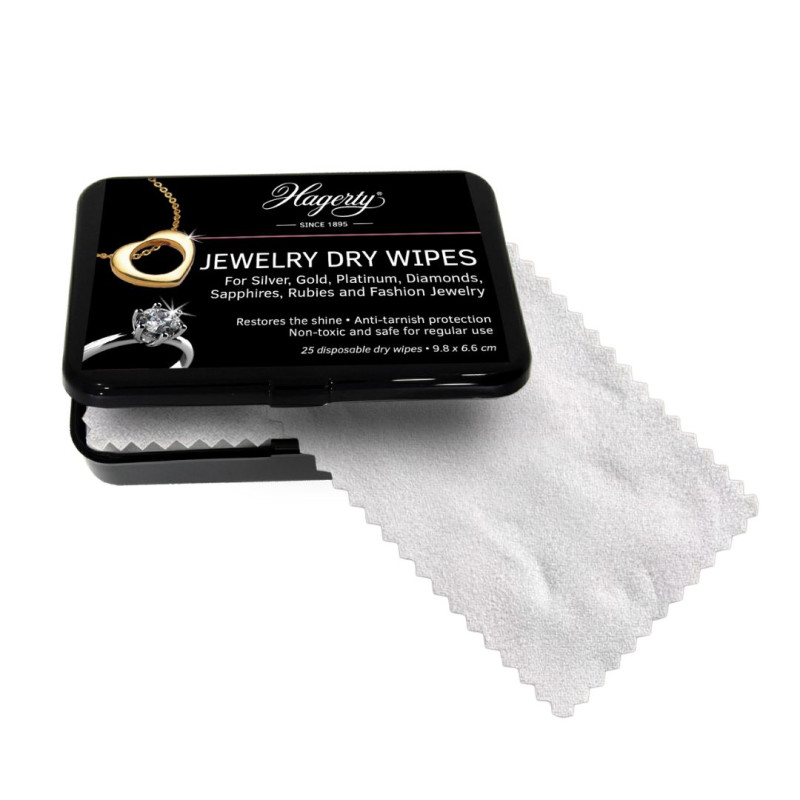 Jewelry Dry Wipes: Kuivat puhdistusliinat koruille